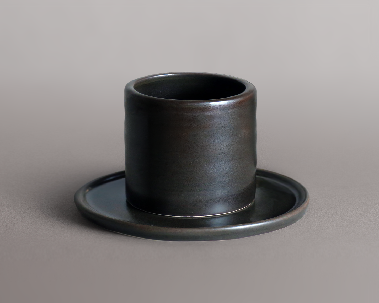 Tasse expresso — Émail bois brûlé