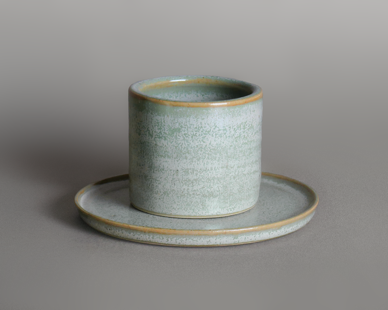 Tasse expresso — Émail lichen clair